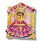 Varalaxmi Goddess Face Set Devi Mata Mukhota Mahalaxmi Face Velvet Idol Gotta with Embroidery Dress Jewelry for Vara Lakshmi Vratam Navaratri Margashirsha Vratha Pooja Temple